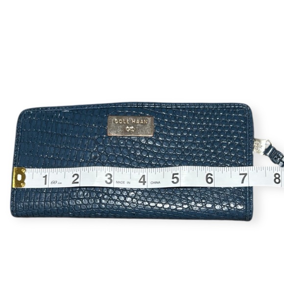 Cole Haan Blue Embossed Wallet - Picture 6 of 7